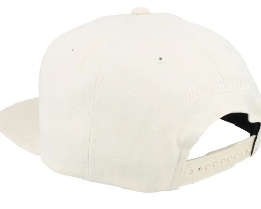 High Crown Blank White Snapback - Mitchell & Ness