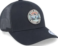 Hike More Worry Less Patch Black Trucker - Wild Spirit