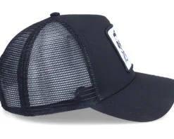 Hipster Skull Patch Black Trucker - Iconic