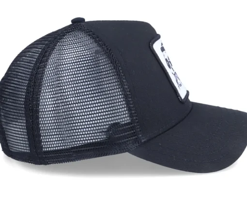 Hipster Skull Patch Black Trucker - Iconic