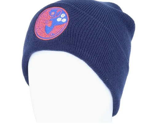 Hiroshima Carp Knit Navy Cuff - American Needle