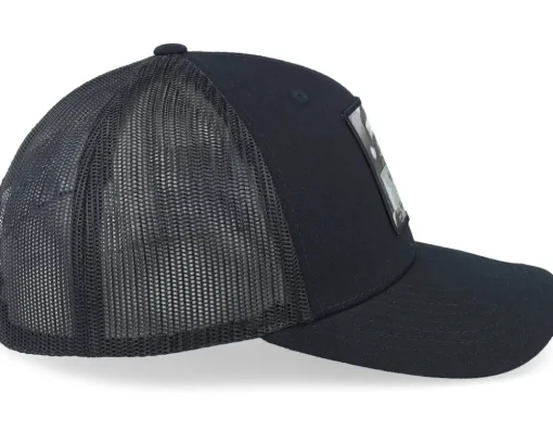 Hobo Santa Need Cash For Benz Black Trucker - Ho-Ho-Hats