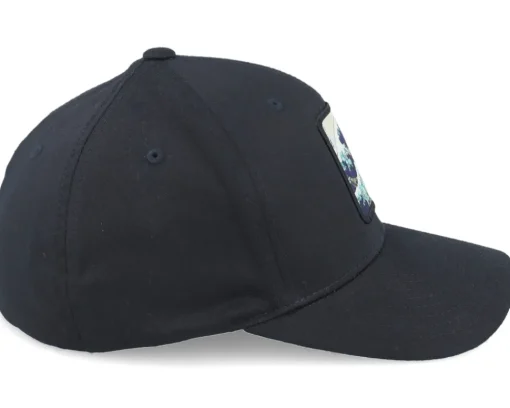 Hokusai The Great Wave Black Flexfit - Public Domain