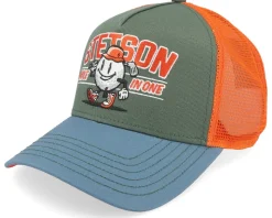 Hole In One Green/Blue/Orange Trucker - Stetson