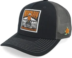 Hooja Mayday Black A-Frame Trucker - SQRTN