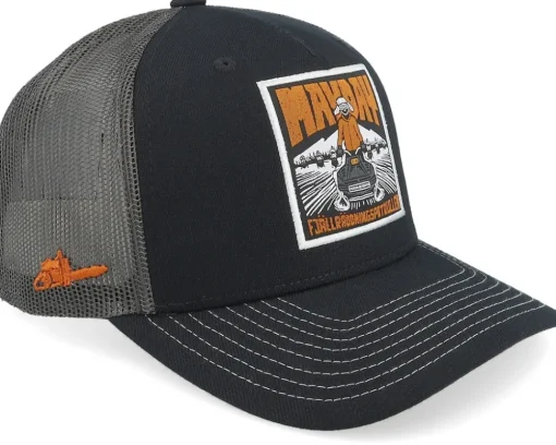 Hooja Mayday Black A-Frame Trucker - SQRTN