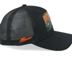 Hooja Polers Badge Black A-Frame Trucker - SQRTN