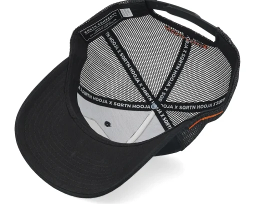 Hooja Polers Badge Black A-Frame Trucker - SQRTN