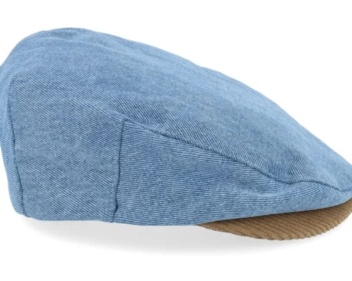 Hooligan Denim/Corduroy Snap Flat Cap - Brixton