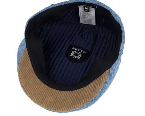 Hooligan Denim/Corduroy Snap Flat Cap - Brixton