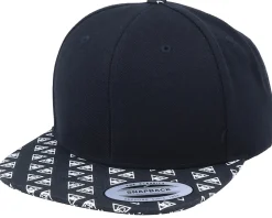 Horus Eye Brim Black Snapback - Yupoong