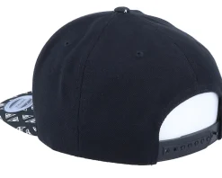 Horus Eye Brim Black Snapback - Yupoong