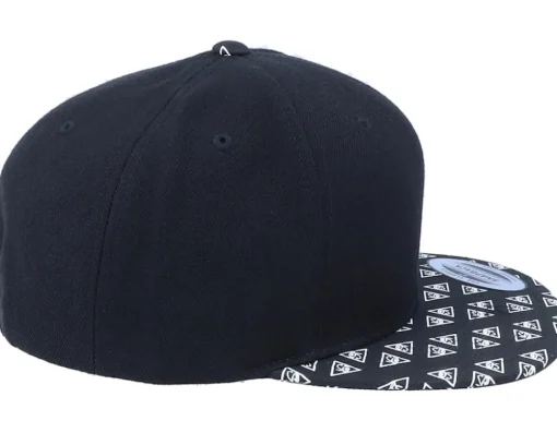 Horus Eye Brim Black Snapback - Yupoong
