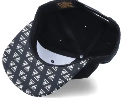 Horus Eye Brim Black Snapback - Yupoong