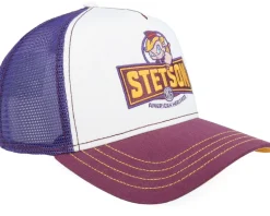 Hotdog Purple/White A-Frame Trucker - Stetson