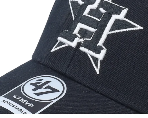 Houston Astros Brand Mvp Black Adjustable - 47 Brand