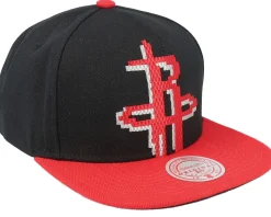Houston Rockets 8 Bit Xl Black/Red Snapback - Mitchell & Ness