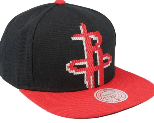 Houston Rockets 8 Bit Xl Black/Red Snapback - Mitchell & Ness
