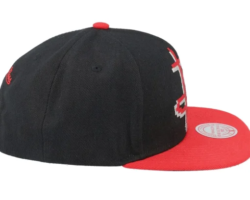 Houston Rockets 8 Bit Xl Black/Red Snapback - Mitchell & Ness