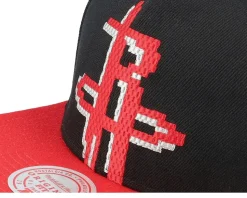 Houston Rockets 8 Bit Xl Black/Red Snapback - Mitchell & Ness