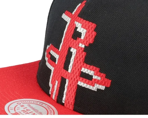 Houston Rockets 8 Bit Xl Black/Red Snapback - Mitchell & Ness