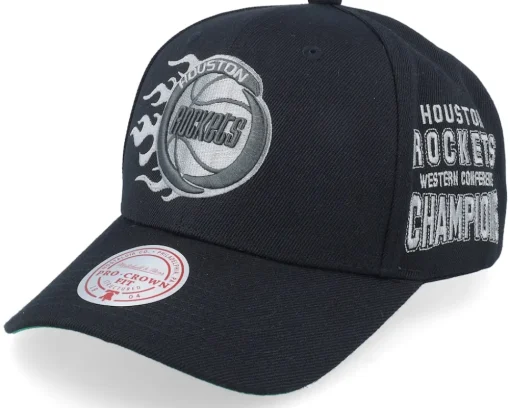 Houston Rockets Beautiful Chaos Pro Cap Hwc Black Adjustable - Mitchell & Ness
