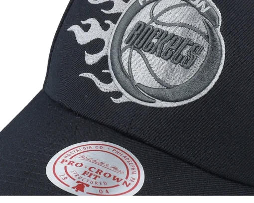 Houston Rockets Beautiful Chaos Pro Cap Hwc Black Adjustable - Mitchell & Ness