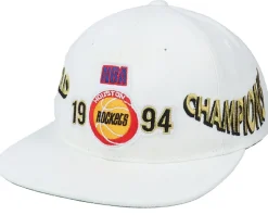 Houston Rockets Champs Deadstock White Snapback - Mitchell & Ness