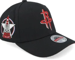 Houston Rockets Classic Custom Patch Black Adjustable - Mitchell & Ness