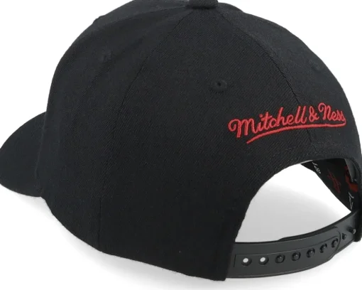 Houston Rockets Classic Custom Patch Black Adjustable - Mitchell & Ness
