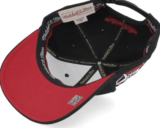 Houston Rockets Classic Custom Patch Black Adjustable - Mitchell & Ness