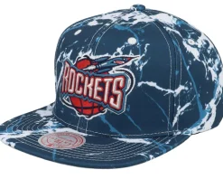 Houston Rockets Down For All Blue Snapback - Mitchell & Ness