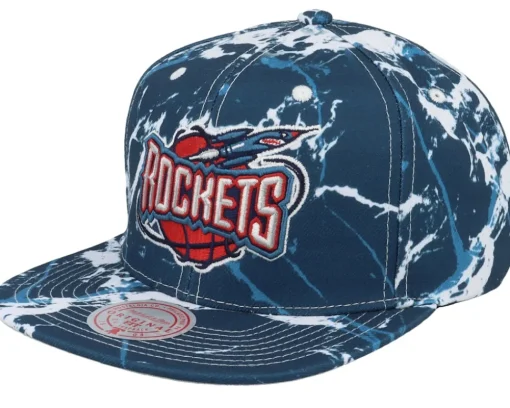Houston Rockets Down For All Blue Snapback - Mitchell & Ness