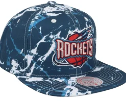 Houston Rockets Down For All Blue Snapback - Mitchell & Ness