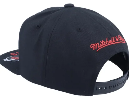 Houston Rockets Front Loaded Black Snapback - Mitchell & Ness