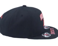 Houston Rockets Front Loaded Black Snapback - Mitchell & Ness