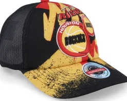 Houston Rockets Hyper Black Trucker - Mitchell & Ness
