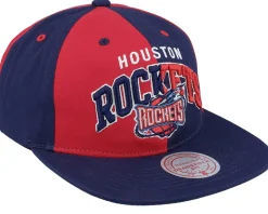 Houston Rockets Pinwheel Of Fortune Navy/Red Snapback - Mitchell & Ness