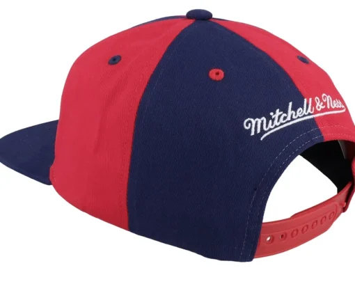 Houston Rockets Pinwheel Of Fortune Navy/Red Snapback - Mitchell & Ness