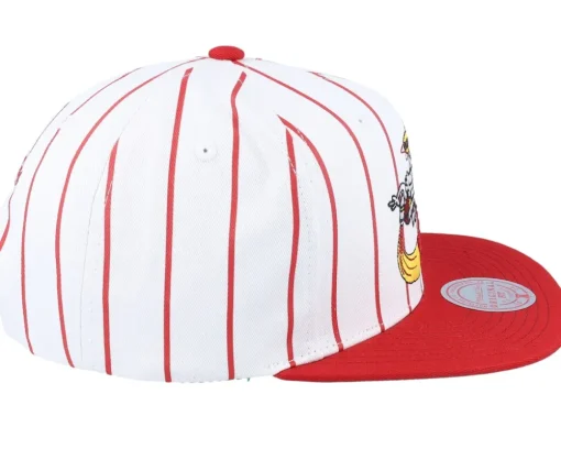 Houston Rockets Retro Pinstripe White Snapback - Mitchell & Ness