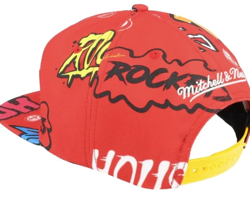 Houston Rockets Sticker Pack Red Snapback - Mitchell & Ness