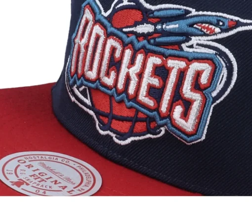 Houston Rockets Team 2 Tone 2.0 Navy/Red Snapback - Mitchell & Ness