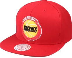Houston Rockets Team Ground Hwc Red Snapback - Mitchell & Ness