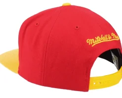 Houston Rockets Wool 2 Tone Hwc Red/Gold Snapback - Mitchell & Ness