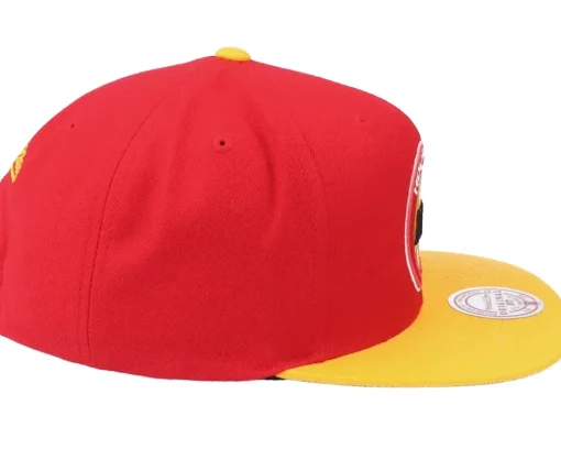 Houston Rockets Wool 2 Tone Hwc Red/Gold Snapback - Mitchell & Ness