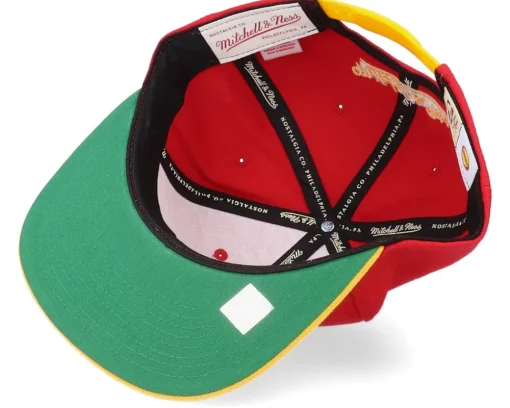 Houston Rockets Wool 2 Tone Hwc Red/Gold Snapback - Mitchell & Ness