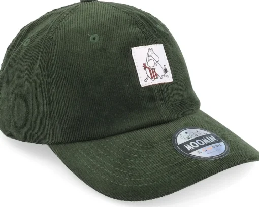 Hug Olive Cord Dad Cap - Moomin