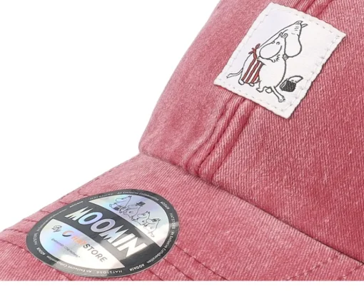Hug Red Denim Dad Cap - Moomin