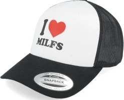 I Love Milfs Logo Black/White Trucker - Iconic