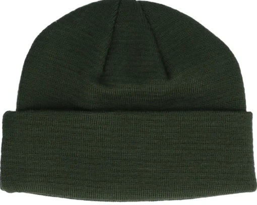 Indie Beanie Dark Green Cuff - Upfront